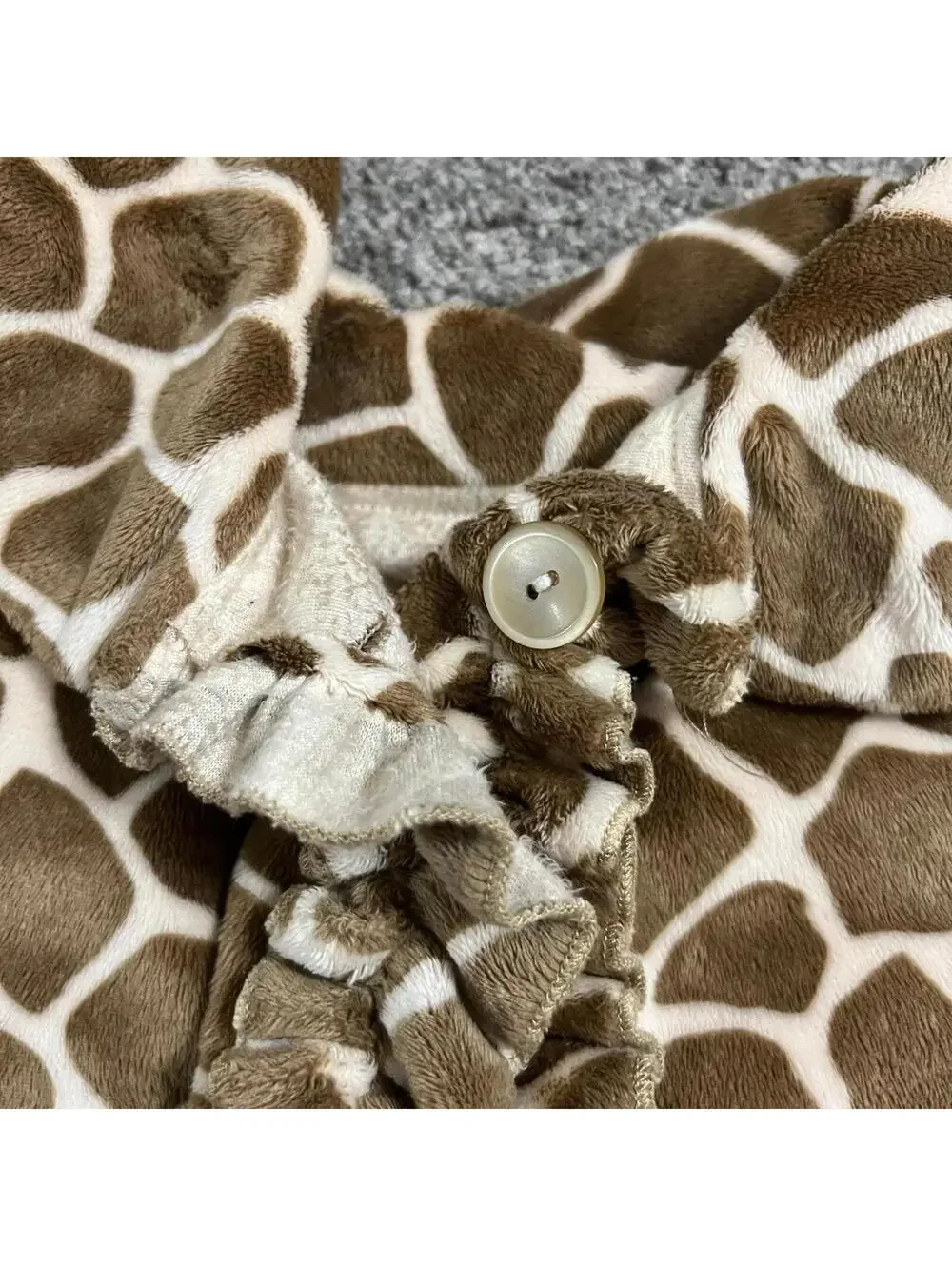 Lolly Wolly Doodle Girl's Youth Giraffe Fleece Jacket size 8
